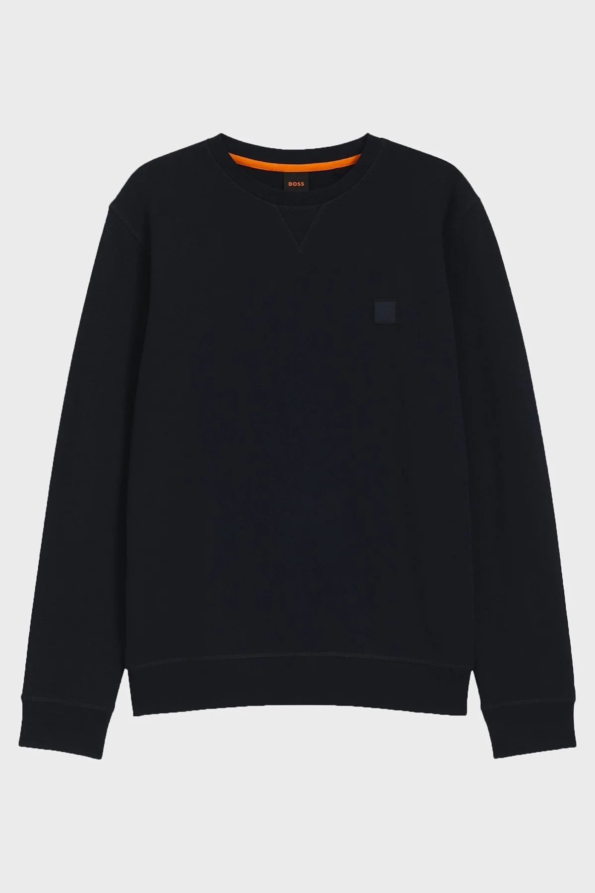 Boss % 100 Pamuklu Regular Fit Bisiklet Yaka Erkek Sweat 50509323 404 LACİVERT - 5