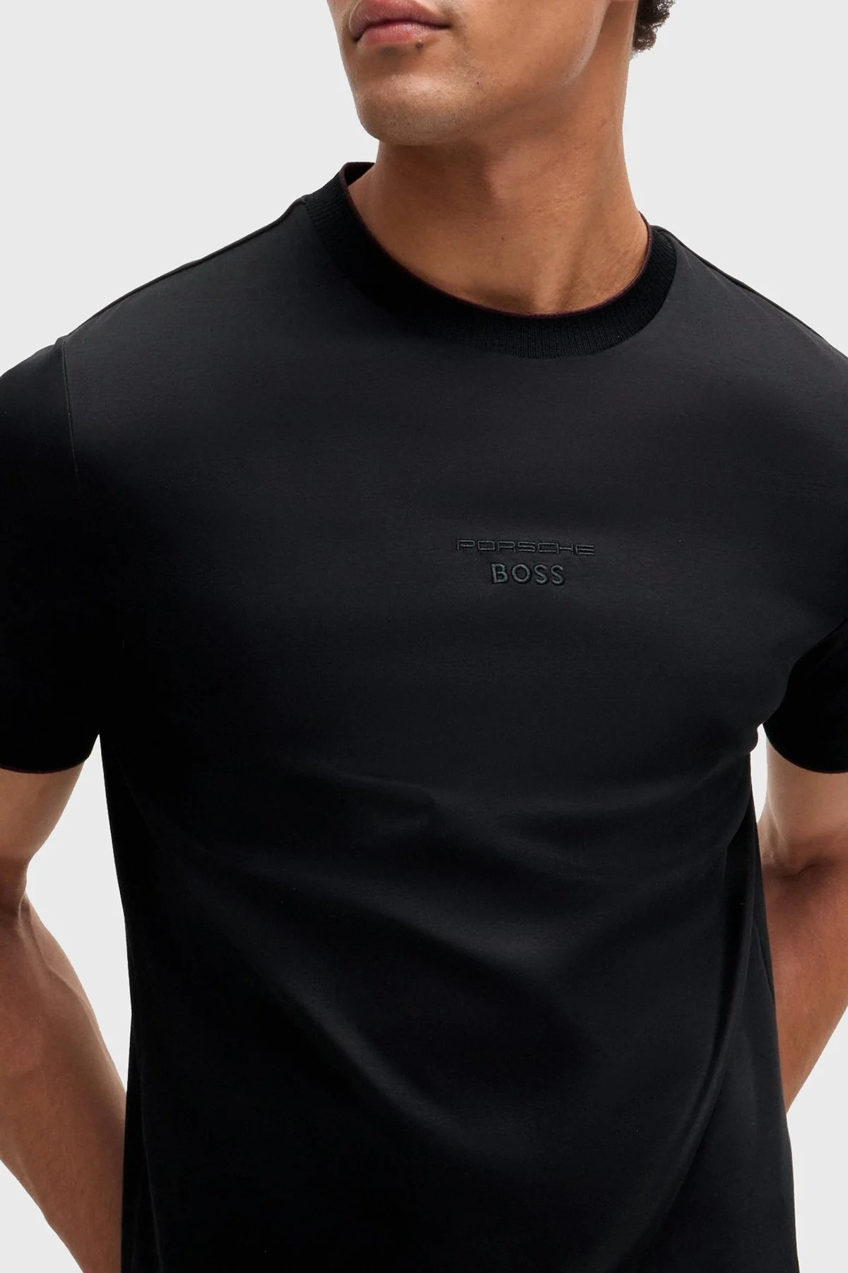 Boss % 100 Pamuklu Regular Fit Bisiklet Yaka Erkek T Shirt 50518631 001 SİYAH - 2