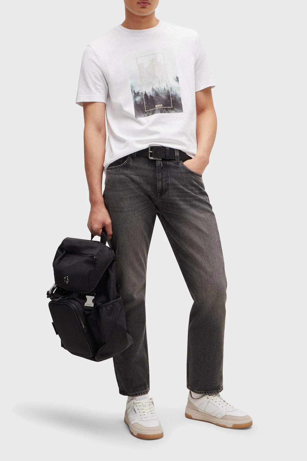 Boss % 100 Pamuklu Regular Fit Bisiklet Yaka Erkek T Shirt 50522902 100 BEYAZ - 2