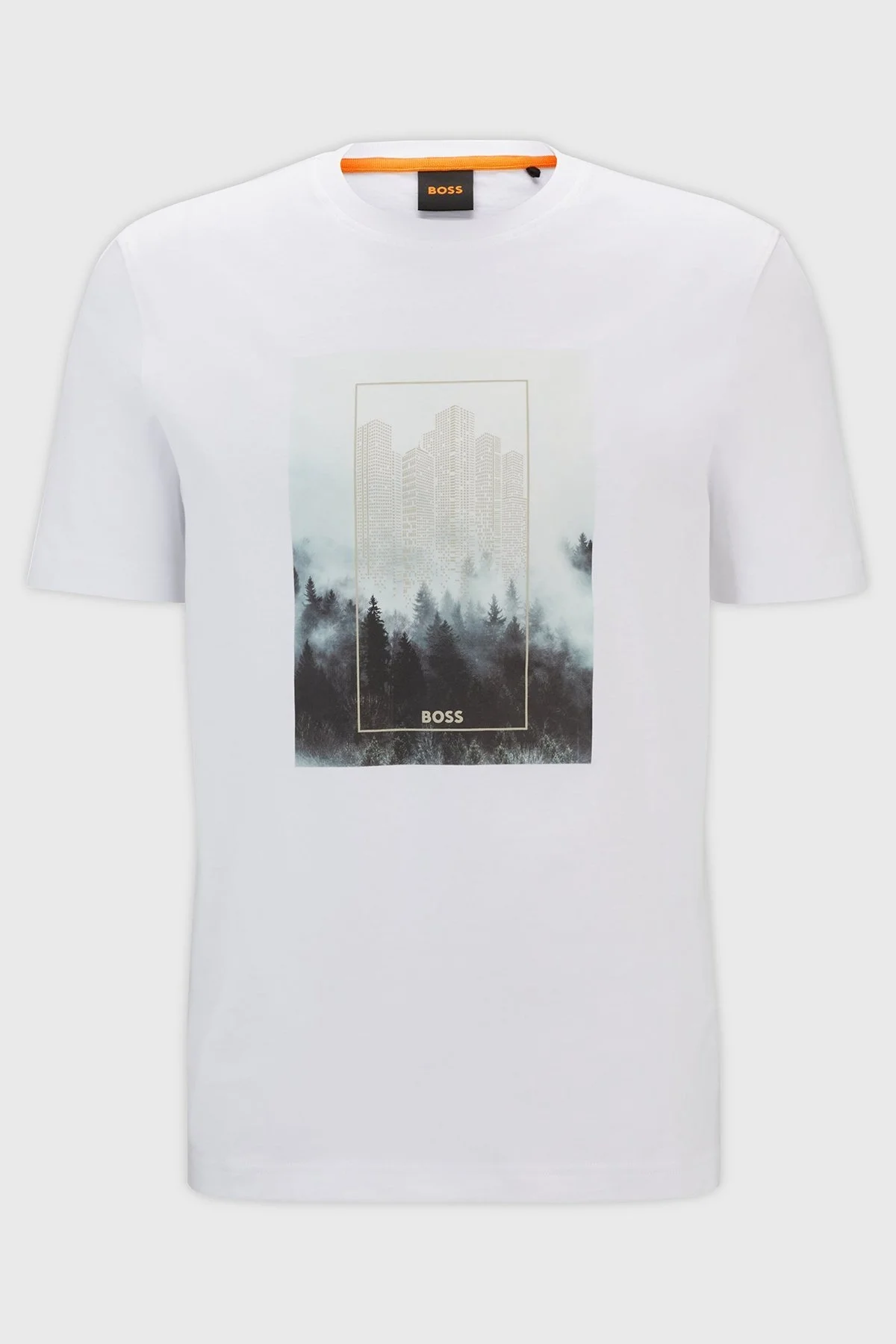 Boss % 100 Pamuklu Regular Fit Bisiklet Yaka Erkek T Shirt 50522902 100 BEYAZ - 5