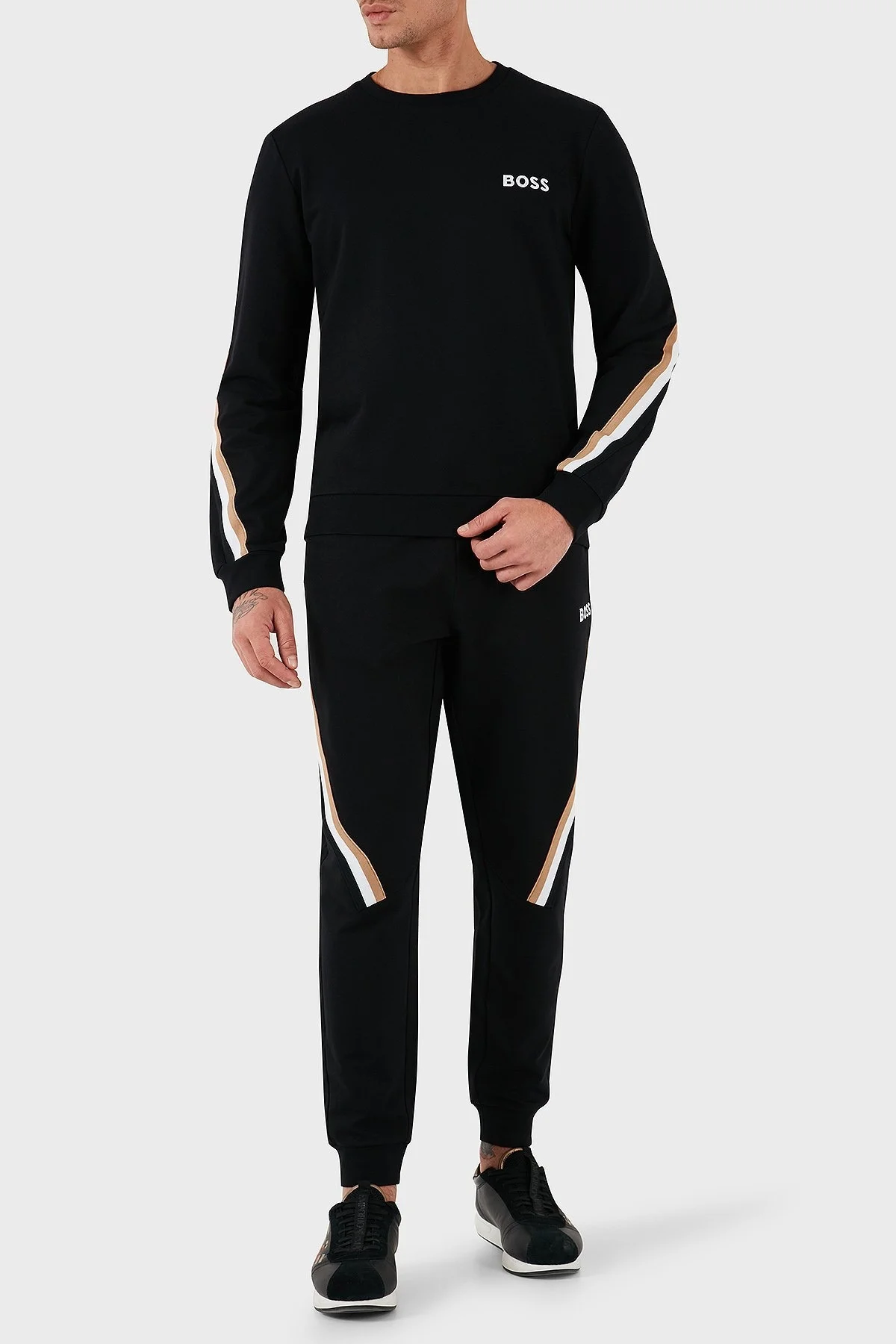 Boss % 100 Pamuklu Regular Fit Erkek Eşofman Takımı 50521885 001 SİYAH - 7