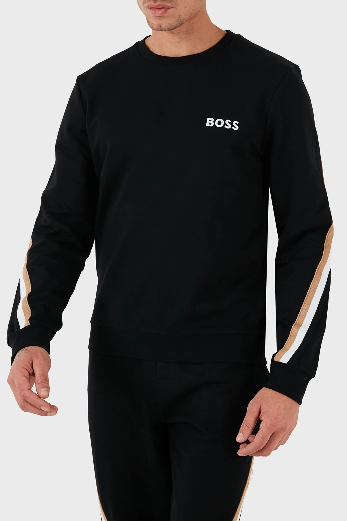 Boss % 100 Pamuklu Regular Fit Erkek Eşofman Takımı 50521885 001 SİYAH - 8