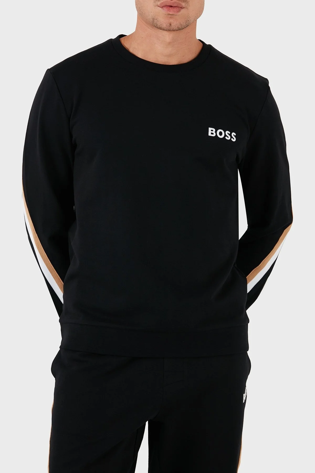 Boss % 100 Pamuklu Regular Fit Erkek Eşofman Takımı 50521885 001 SİYAH - 11