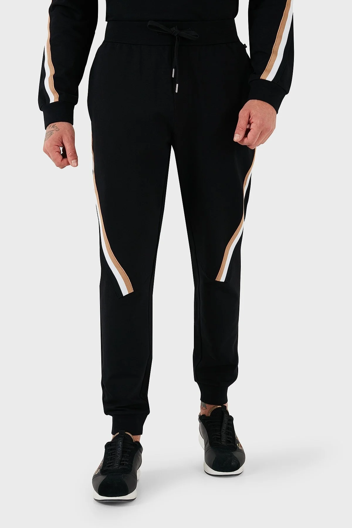 Boss % 100 Pamuklu Regular Fit Erkek Eşofman Takımı 50521885 001 SİYAH - 12