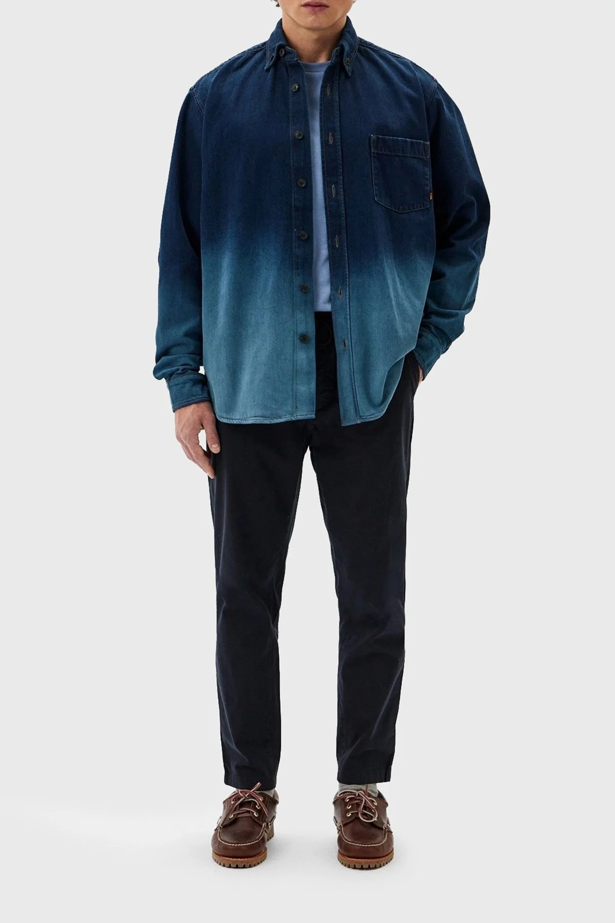 Boss % 100 Pamuklu Regular Fit Erkek Gömlek 50520967 407 LACİVERT - 3