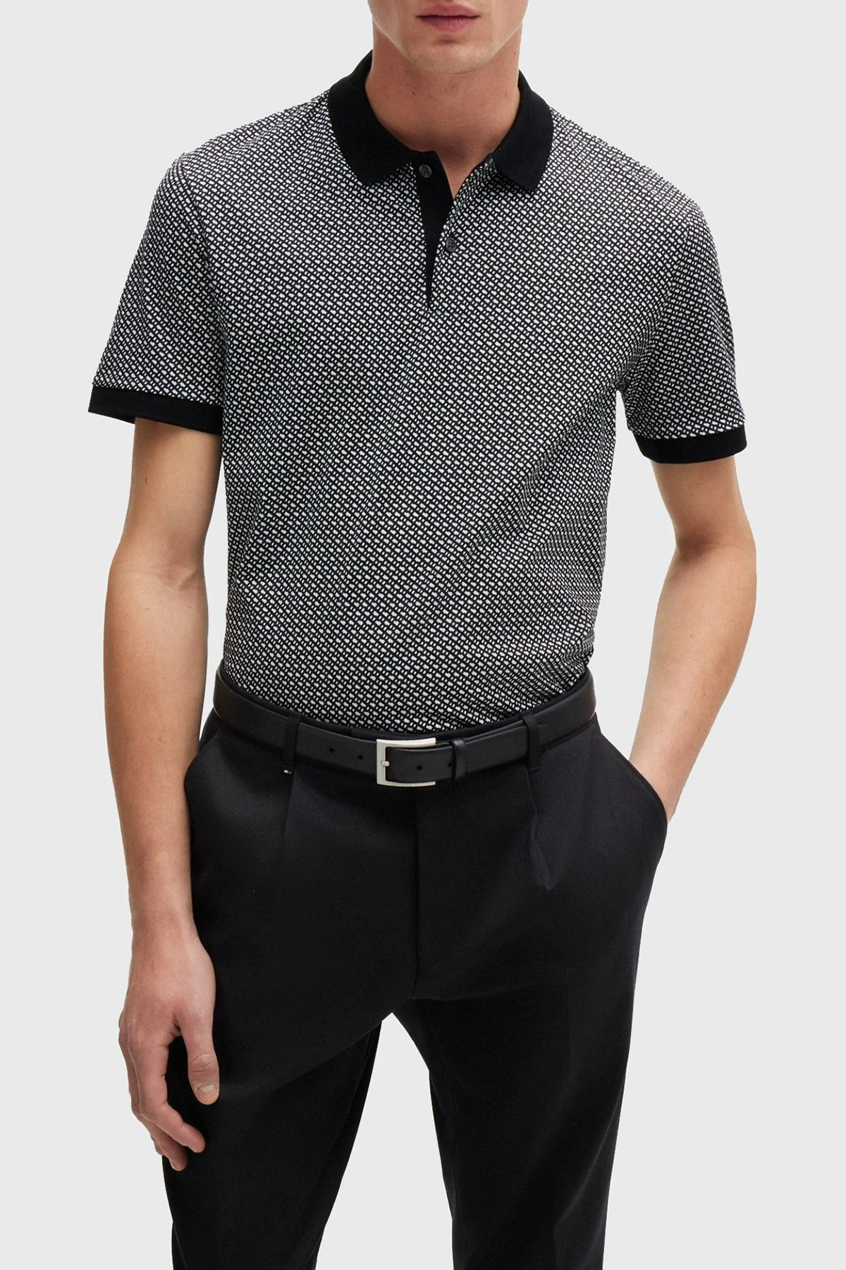 Boss % 100 Pamuklu Regular Fit Erkek Polo Yaka T Shirt 50518877 001 SİYAH - 6