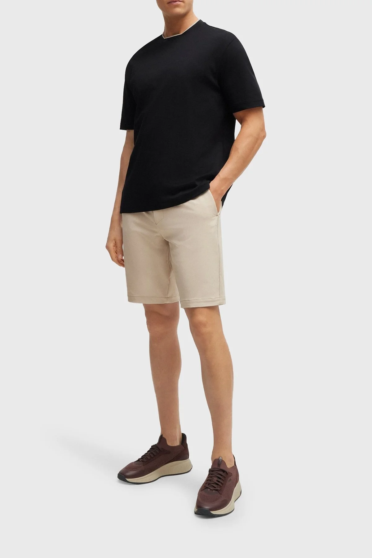 Boss % 100 Pamuklu Relaxed Fit Erkek T Shirt 50519354 001 SİYAH - 8