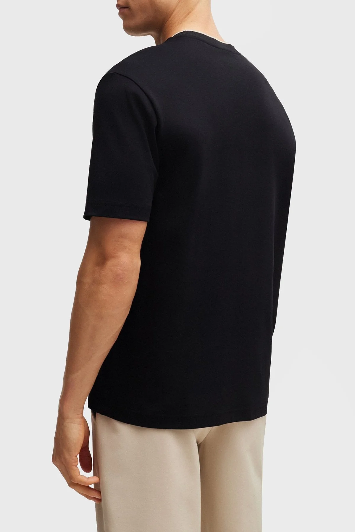 Boss % 100 Pamuklu Relaxed Fit Erkek T Shirt 50519354 001 SİYAH - 9