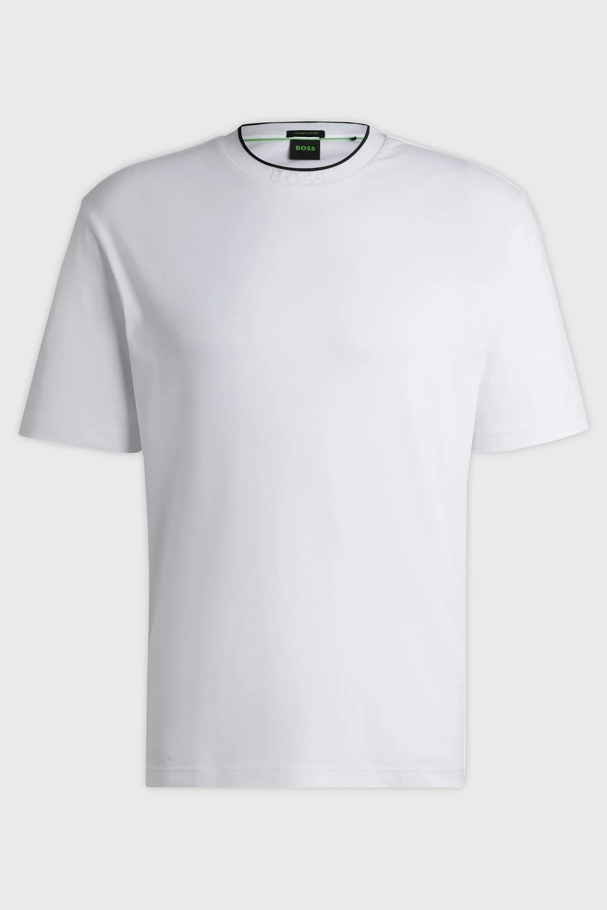 Boss % 100 Pamuklu Relaxed Fit Erkek T Shirt 50519354 100 BEYAZ - 10