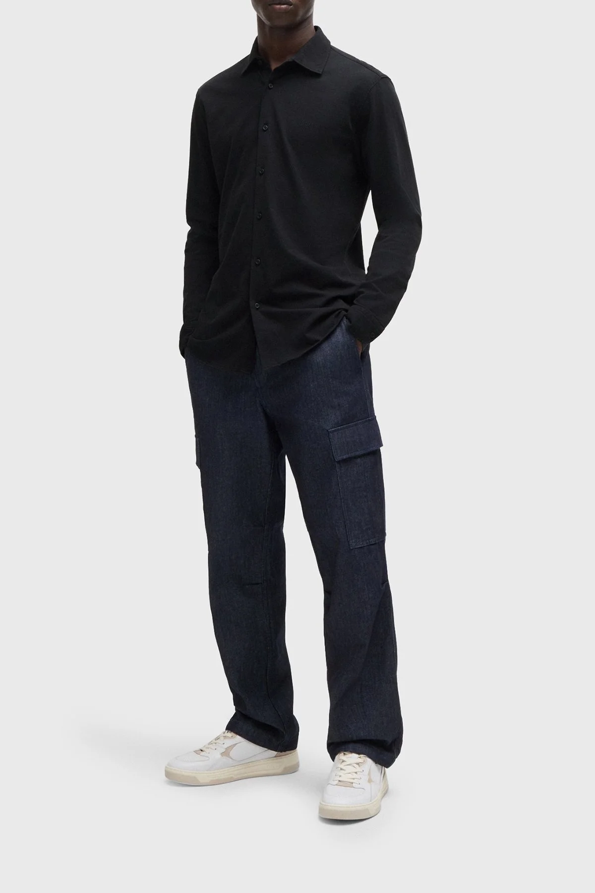 Boss % 100 Pamuklu Slim Fit Erkek Gömlek 50519746 001 SİYAH - 3