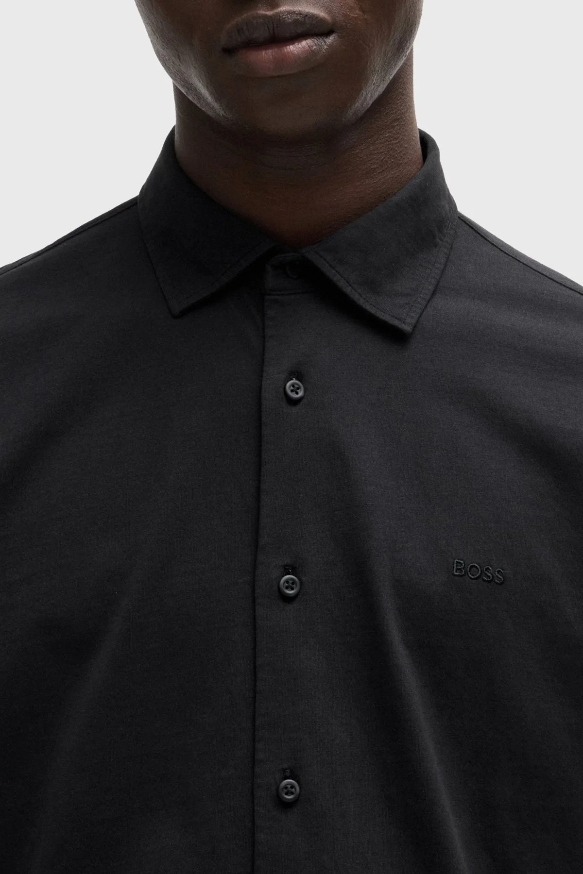 Boss % 100 Pamuklu Slim Fit Erkek Gömlek 50519746 001 SİYAH - 5