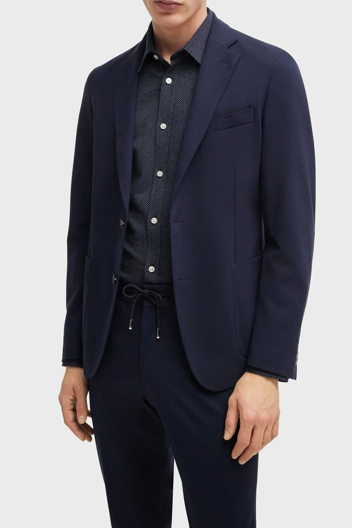 Boss % 100 Pamuklu Slim Fit Erkek Gömlek 50522639 412 LACİVERT - 8