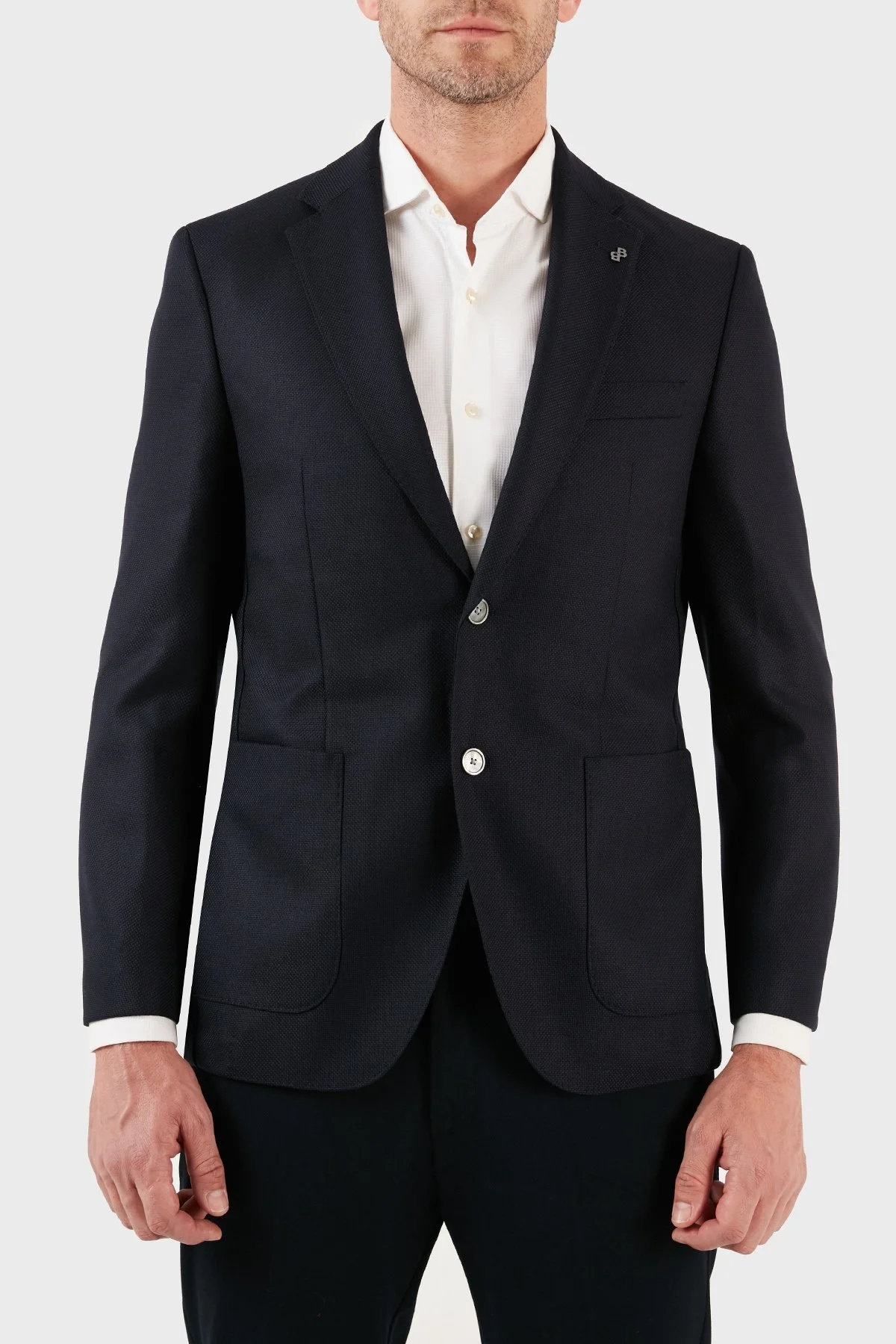 Boss % 100 Yün Düğmeli Cepli Regular Fit Erkek Ceket 50497256 404 MAVİ - 1