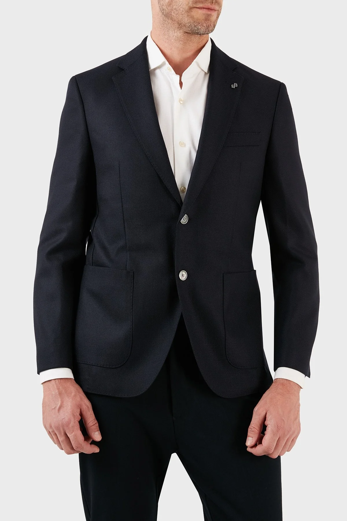 Boss % 100 Yün Düğmeli Cepli Regular Fit Erkek Ceket 50497256 404 MAVİ - 3