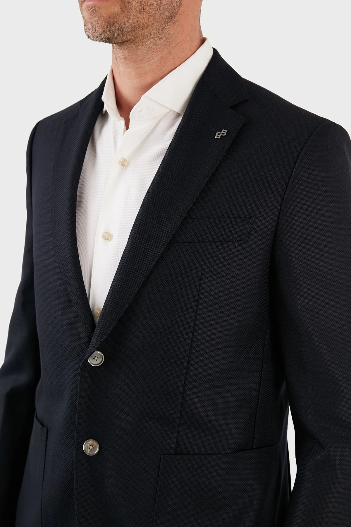 Boss % 100 Yün Düğmeli Cepli Regular Fit Erkek Ceket 50497256 404 MAVİ - 6