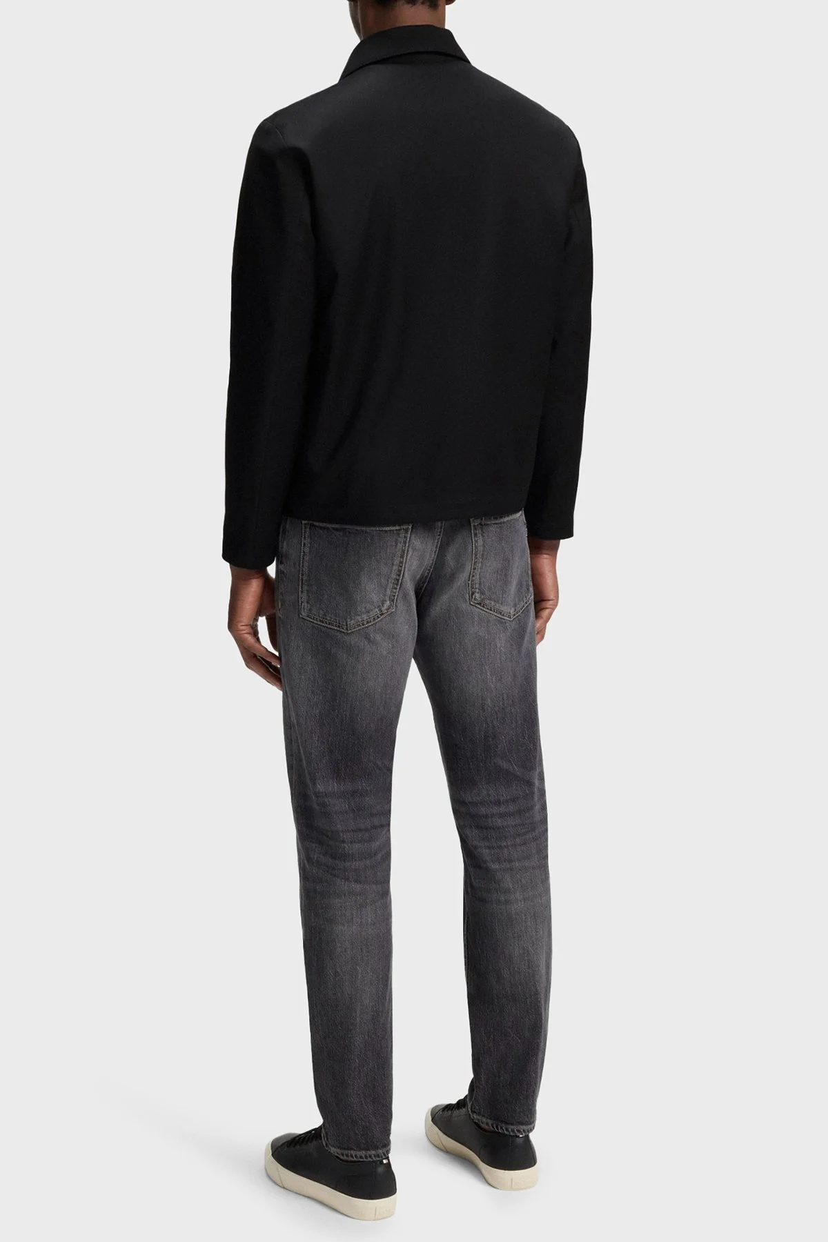 Boss % 100 Yün Slim Fit Yaka Fermuarlı Erkek Ceket 50545898 001 SİYAH - 3