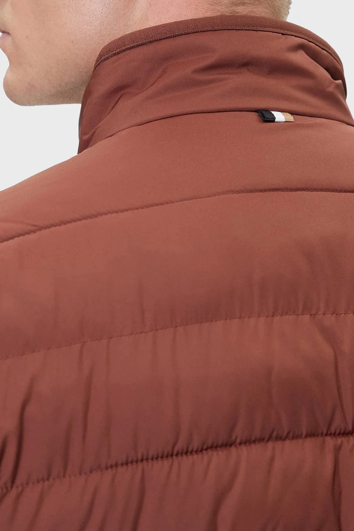 Boss Astarlı Kapitoneli Regular Fit Dik Yaka Şişme Erkek Mont 50519237 212 KİREMİT - 6