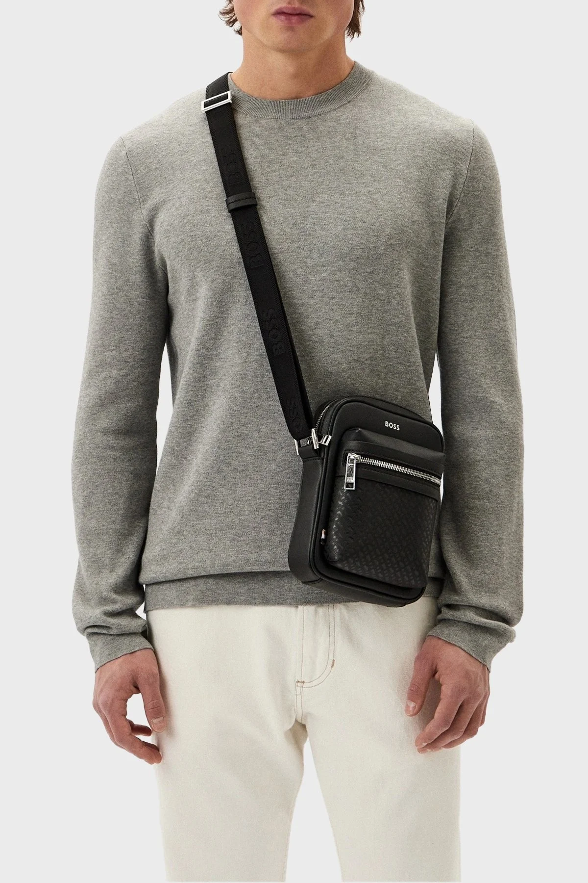 Boss Ayarlanabilir Omuz Askılı Erkek Çanta 50516764 001 SİYAH - 2