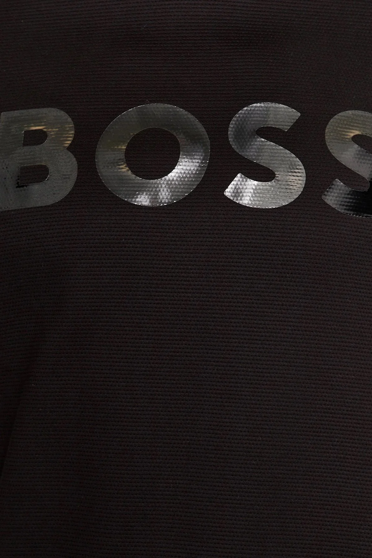 Boss Ayna Efektli Logolu Kapüşonlu Pamuklu Relaxed Fit Erkek Sweat 50501222 001 SİYAH - 5