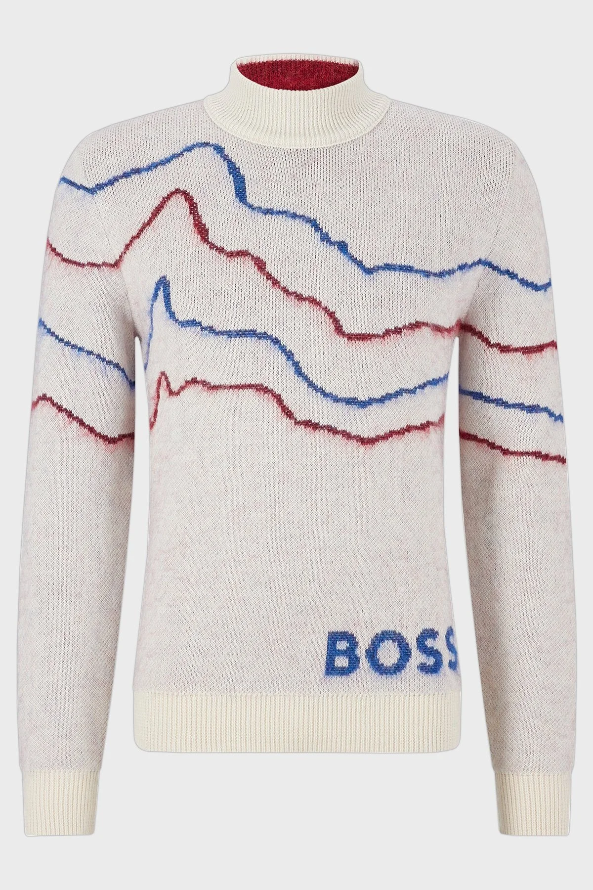 Boss Balıkçı Yaka Yünlü Regular Fit Erkek Kazak 50475512 131 BEJ - 5