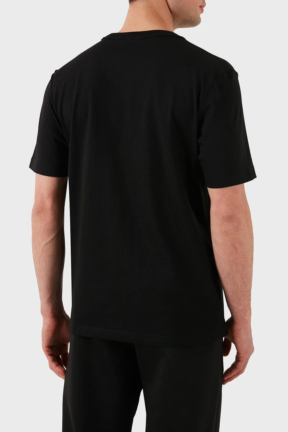 Boss Baskılı % 100 Pamuk Regular Fit Bisiklet Yaka Erkek T Shirt 50509904 002 SİYAH - 3