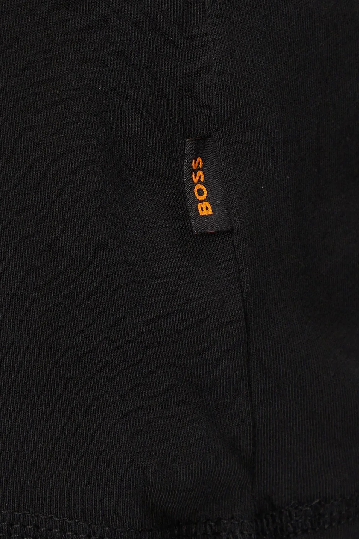 Boss Baskılı % 100 Pamuk Regular Fit Bisiklet Yaka Erkek T Shirt 50510223 001 SİYAH - 5