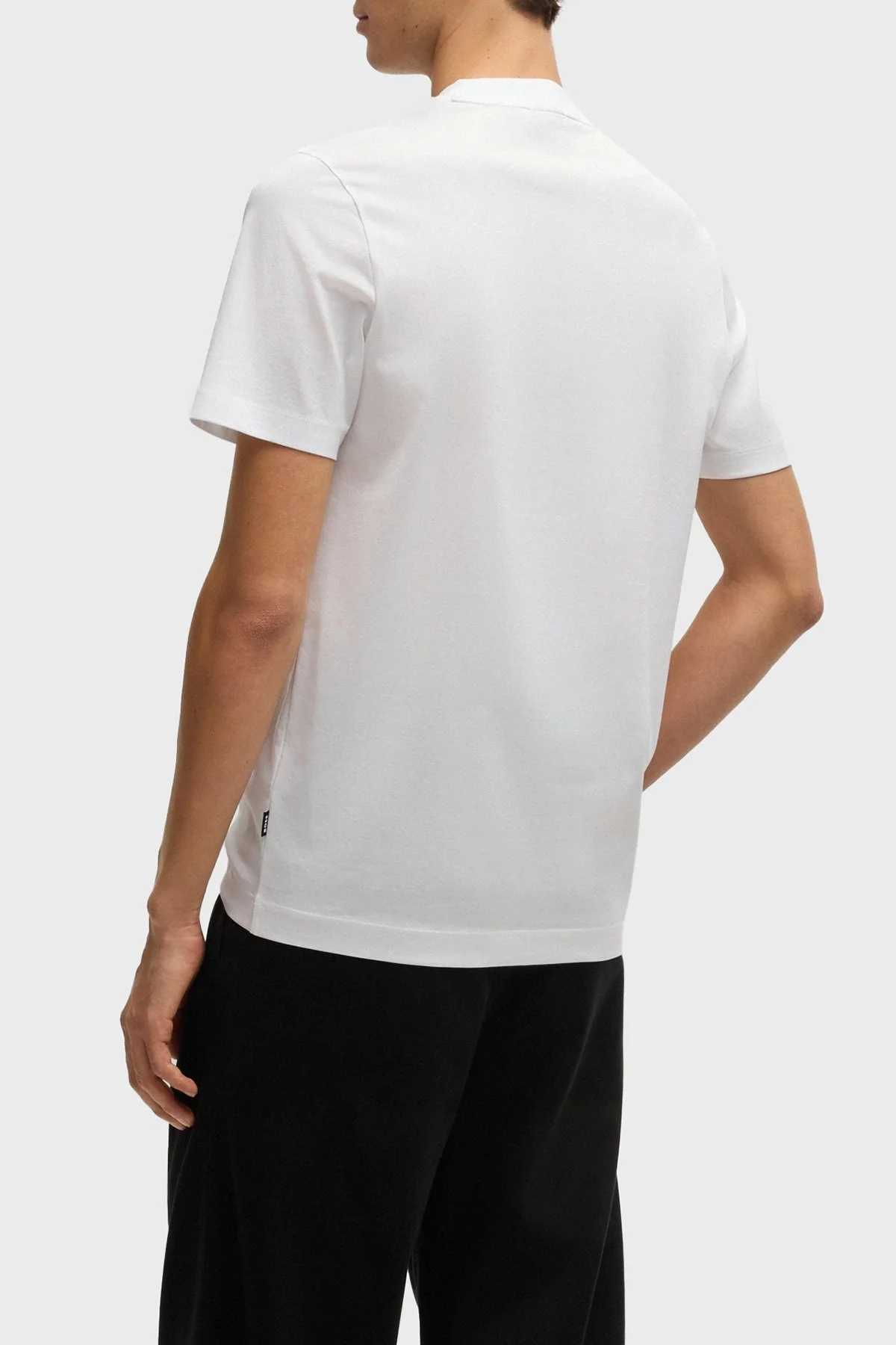 Boss Baskılı % 100 Pamuk Regular Fit Bisiklet Yaka Erkek T Shirt 50531862 100 BEYAZ - 3