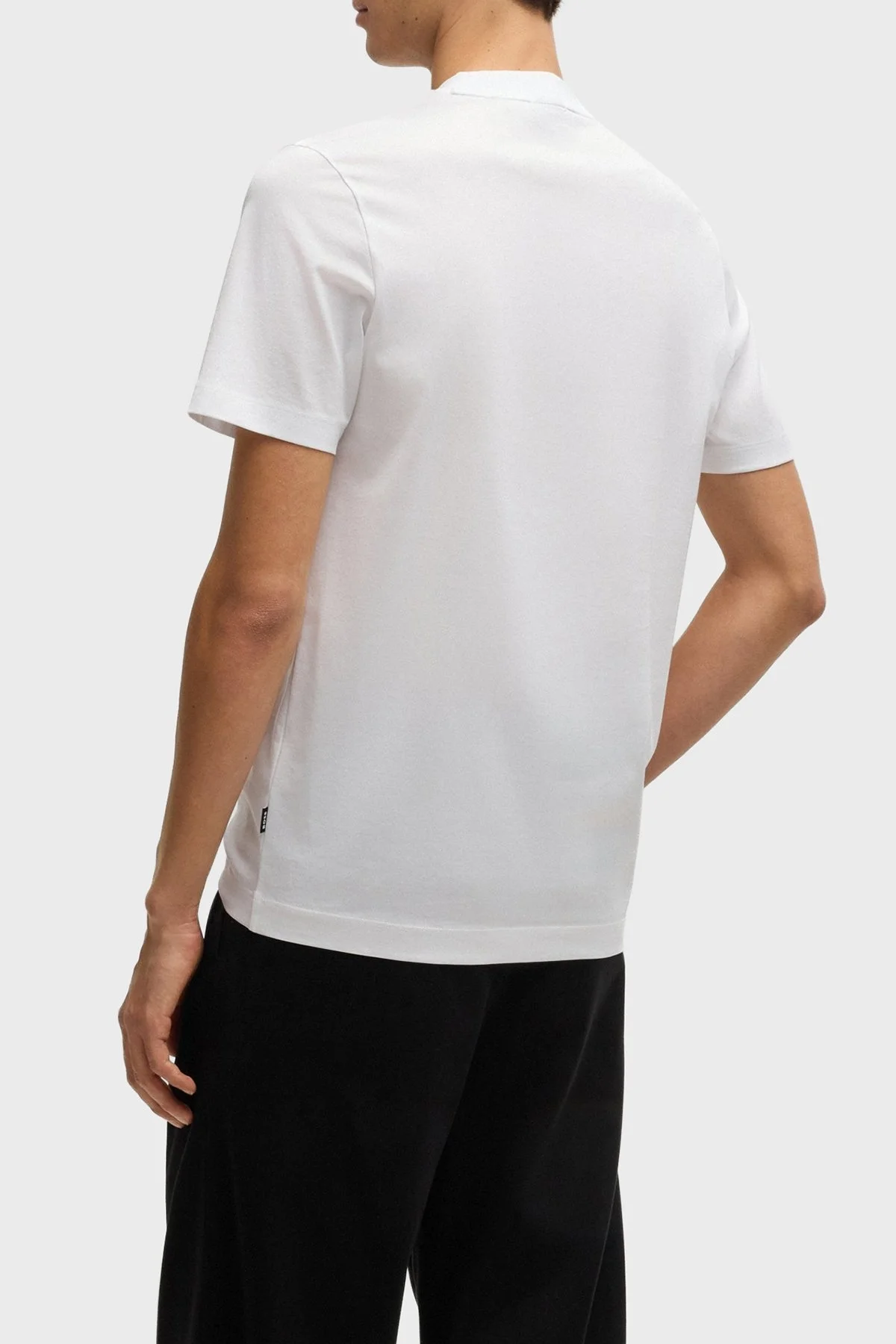 Boss Baskılı % 100 Pamuk Regular Fit Bisiklet Yaka Erkek T Shirt 50531862 101 BEYAZ - 3