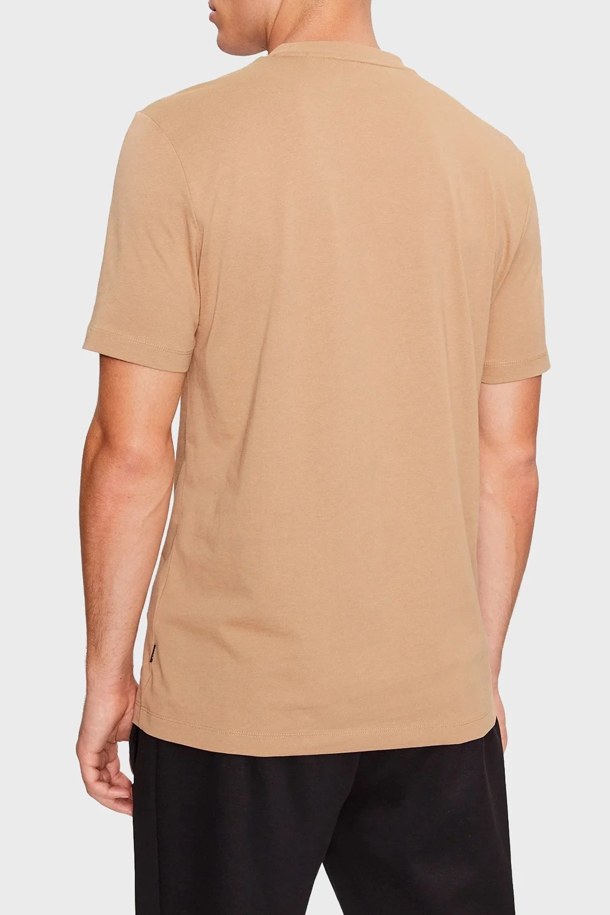 Boss Baskılı Bisiklet Yaka % 100 Pamuk Regular Fit Erkek T Shirt 50499584 260 TABA - 2