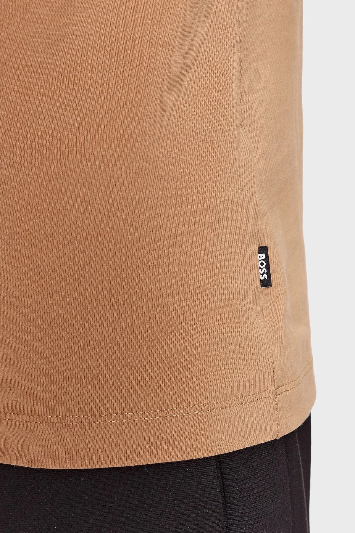 Boss Baskılı Bisiklet Yaka % 100 Pamuk Regular Fit Erkek T Shirt 50499584 260 TABA - 5