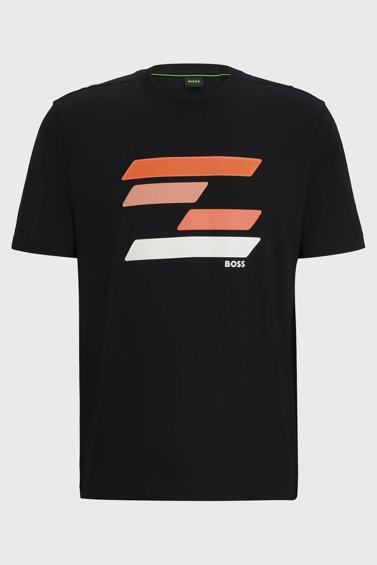 Boss Baskılı Bisiklet Yaka Regular Fit Pamuklu Jarse Erkek T Shirt 50513005 001 SİYAH - 5