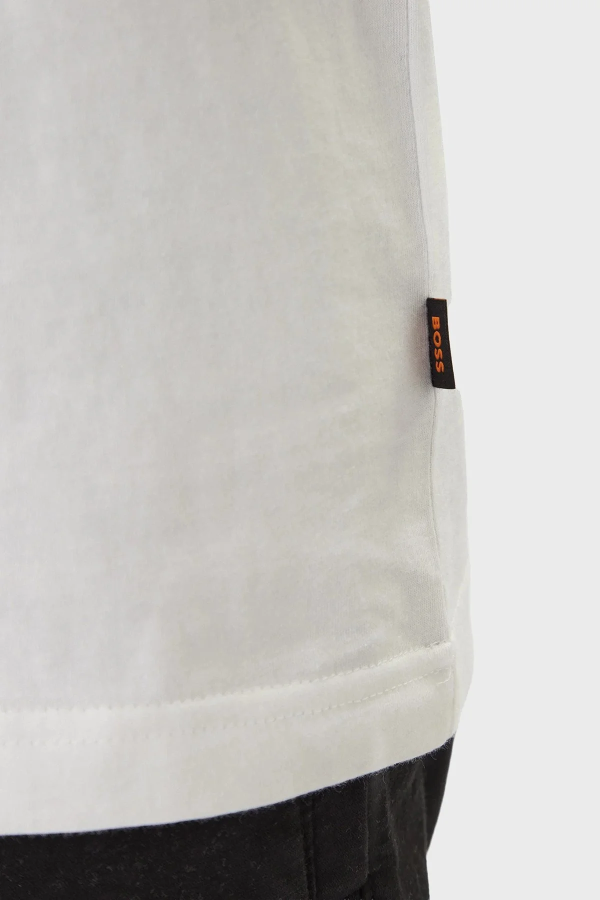 Boss Baskılı Pamuklu Regular Fit Bisiklet Yaka Erkek T Shirt 50558965 100 BEYAZ - 5