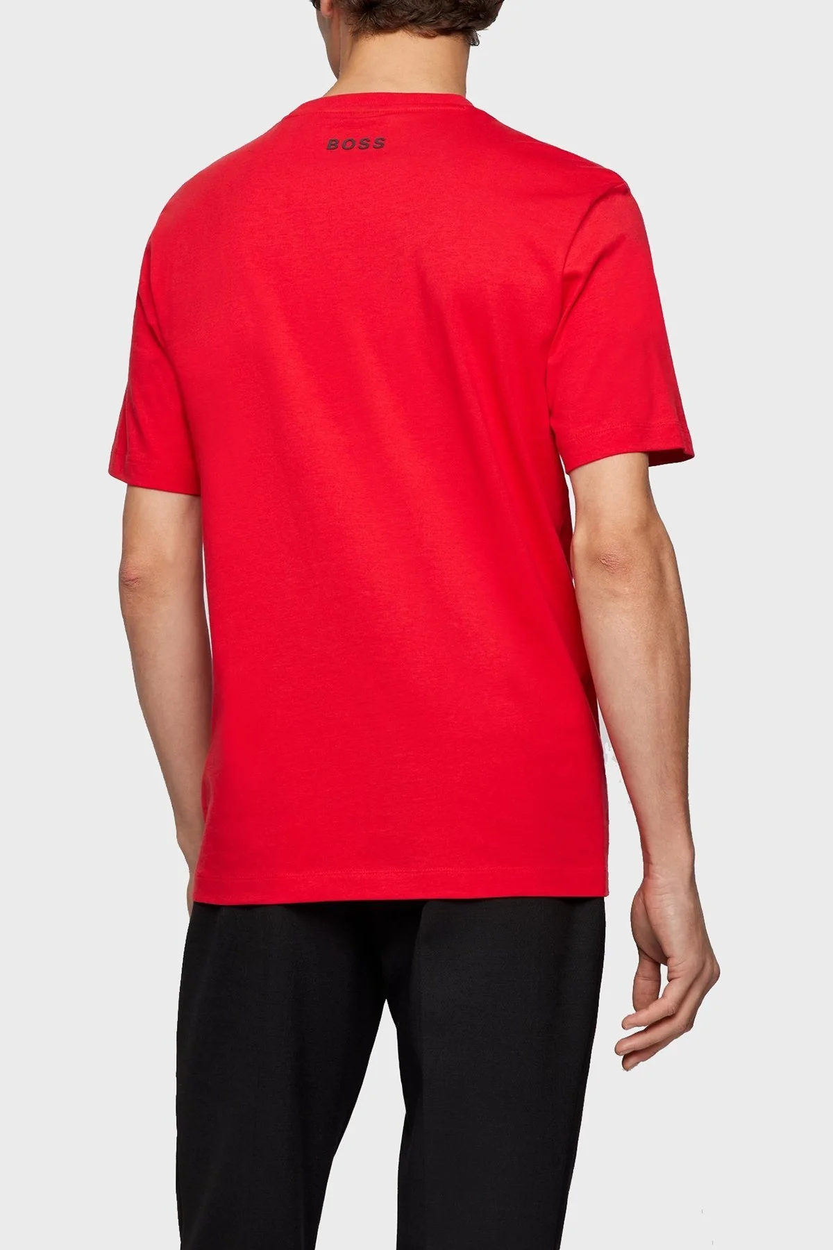 Boss Baskılı Regular Fit Bisiklet Yaka % 100 Pamuk Erkek T Shirt 50462724 623 KIRMIZI - 2