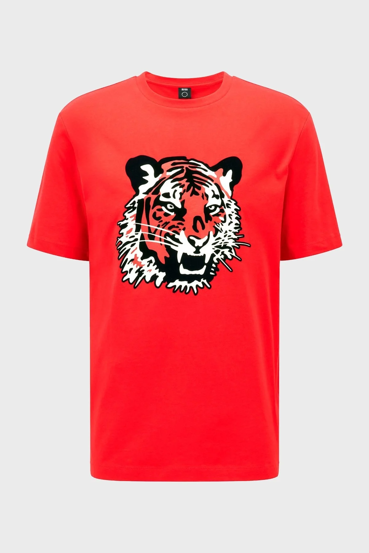 Boss Baskılı Regular Fit Bisiklet Yaka % 100 Pamuk Erkek T Shirt 50462724 623 KIRMIZI - 3