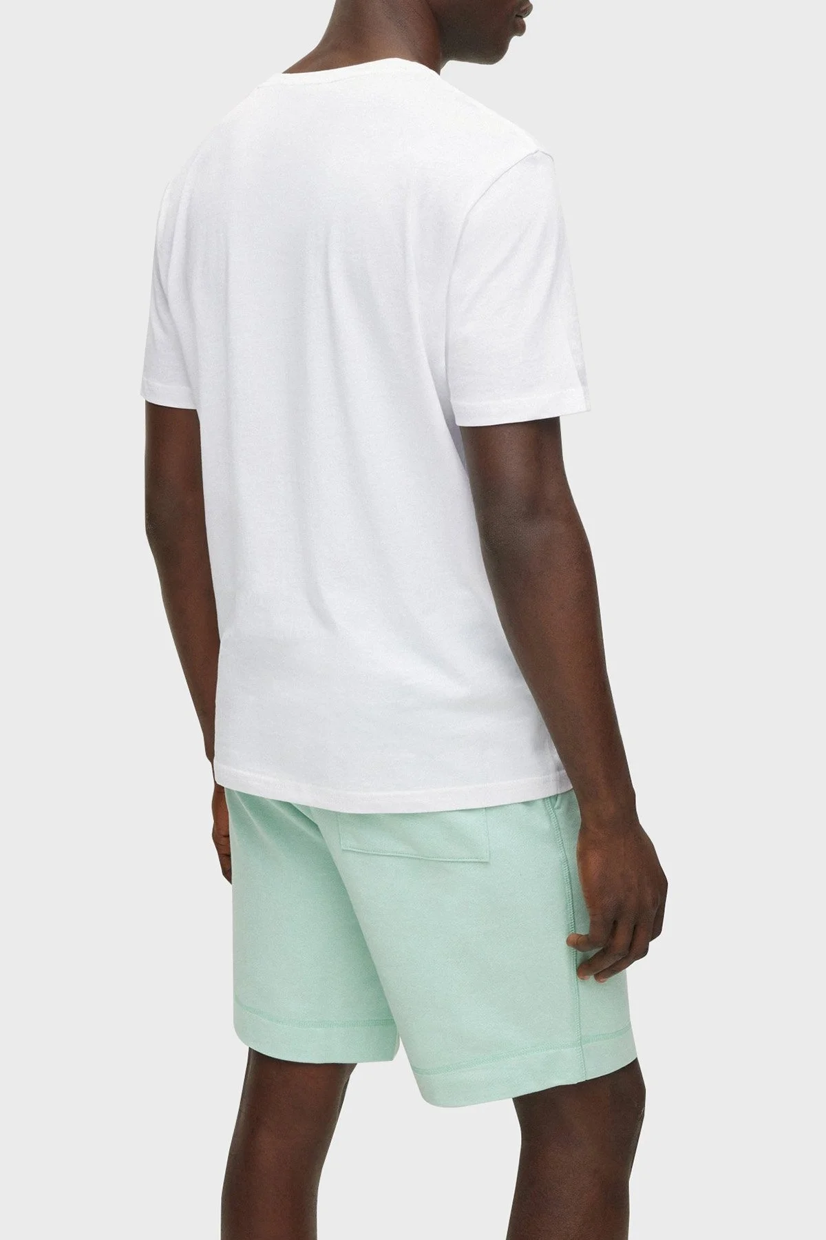 Boss Baskılı Regular Fit Bisiklet Yaka % 100 Pamuk Erkek T Shirt 50481910 100 BEYAZ - 3