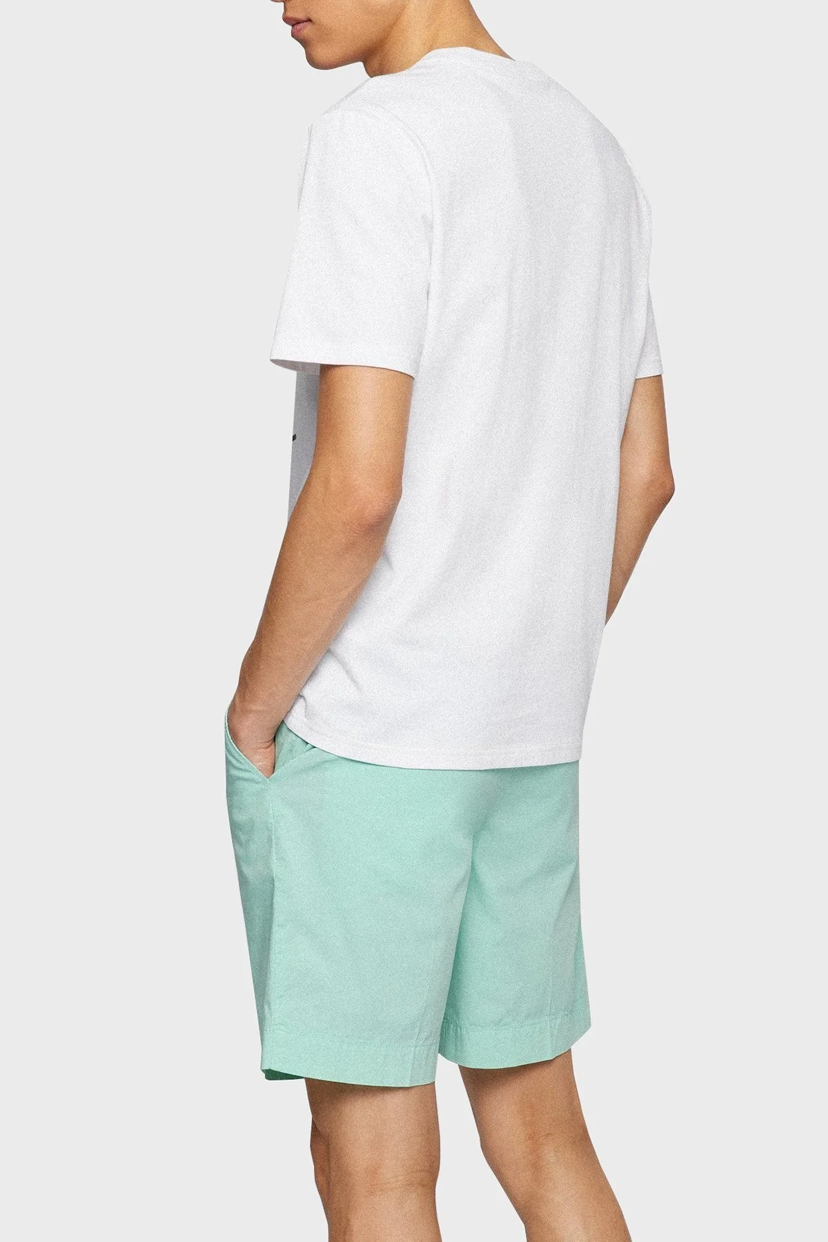 Boss Baskılı Relaxed Fit Bisiklet Yaka % 100 Pamuk Erkek T Shirt 50473066 100 BEYAZ - 2