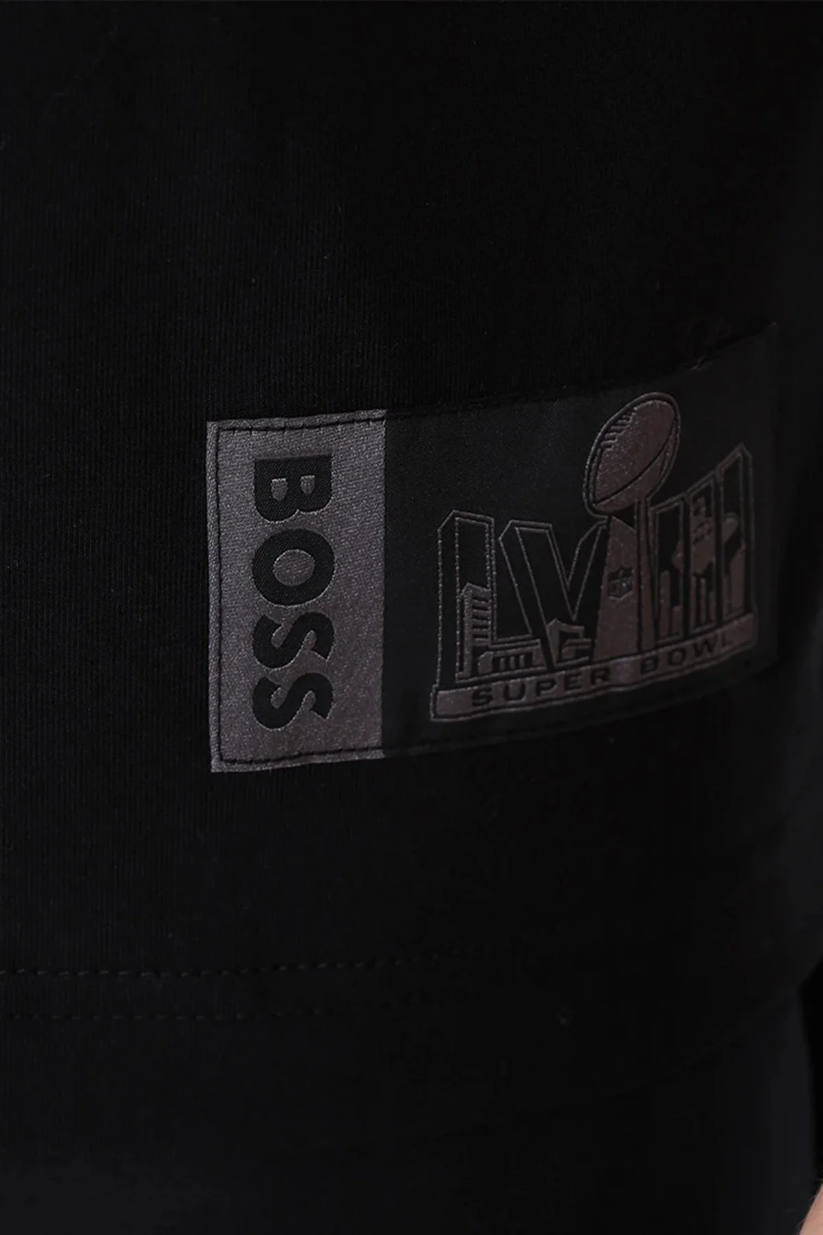 Boss Baskılı Streç Pamuklu Relaxed Fit Bisiklet Yaka Erkek T Shirt 50510816 001 SİYAH - 5