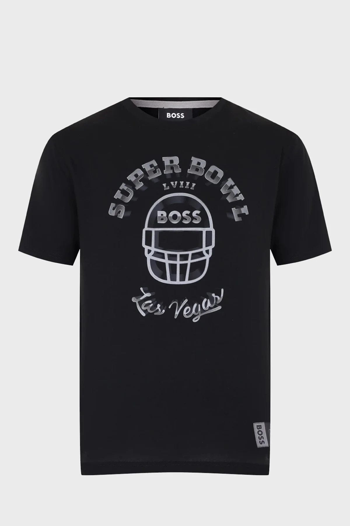 Boss Baskılı Streç Pamuklu Relaxed Fit Bisiklet Yaka Erkek T Shirt 50510816 001 SİYAH - 6