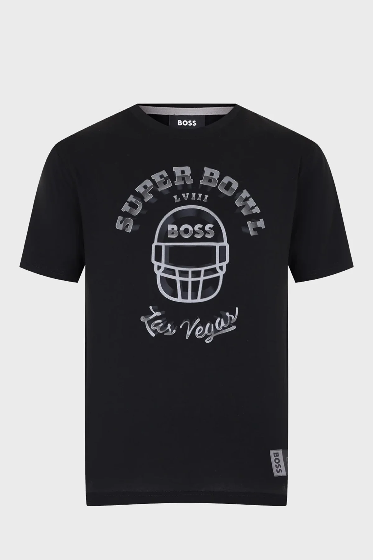 Boss Baskılı Streç Pamuklu Relaxed Fit Bisiklet Yaka Erkek T Shirt 50510816 001 SİYAH - 6