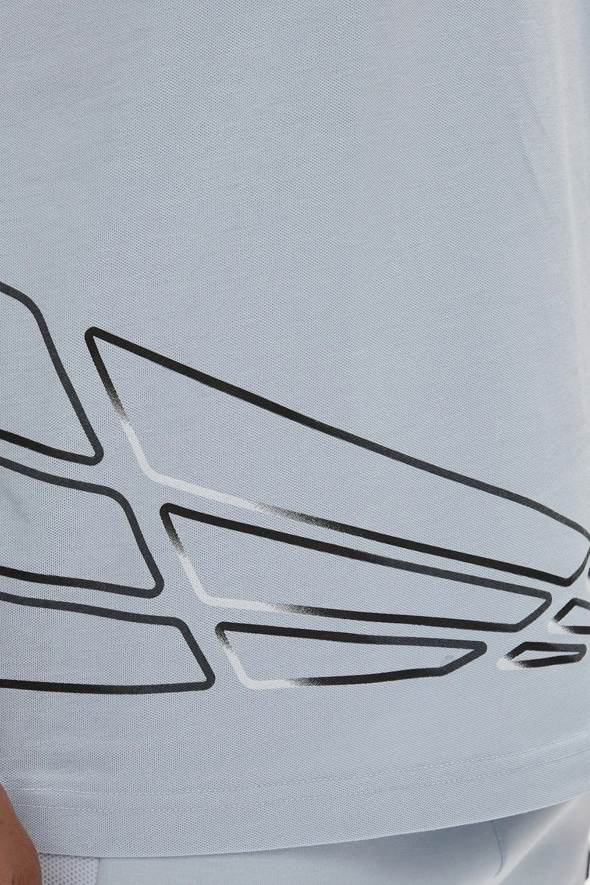 Boss Baskılı Streç Regular Fit Bisiklet Yaka Erkek T Shirt 50513011 527 AÇIK MAVİ - 10