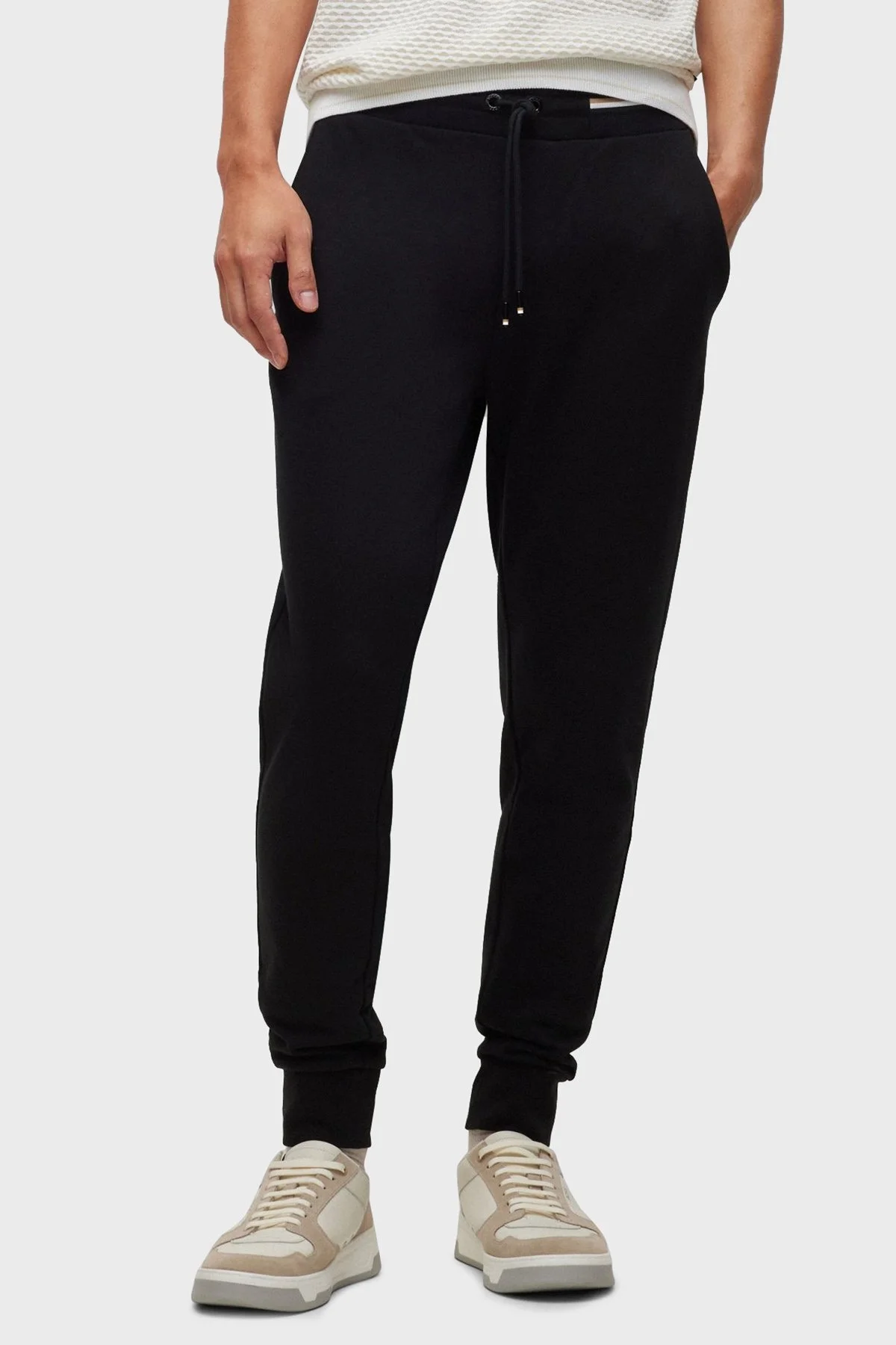 Boss Belden Bağlamalı Cepli Regular Fit Pamuklu Spor Erkek Pantolon 50489503 001 SİYAH - 2