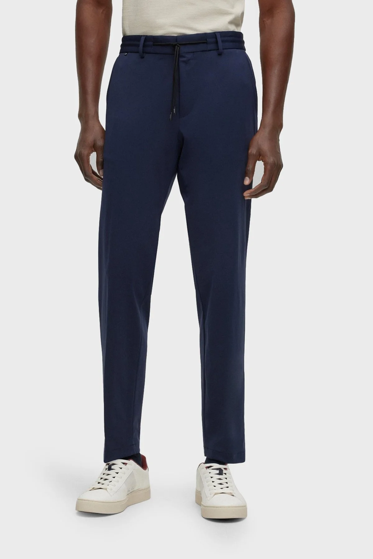 Boss Belden Bağlamalı Normal Bel Düz Paça Slim Fit Erkek Pantolon 50494614 404 KOYU MAVİ - 1