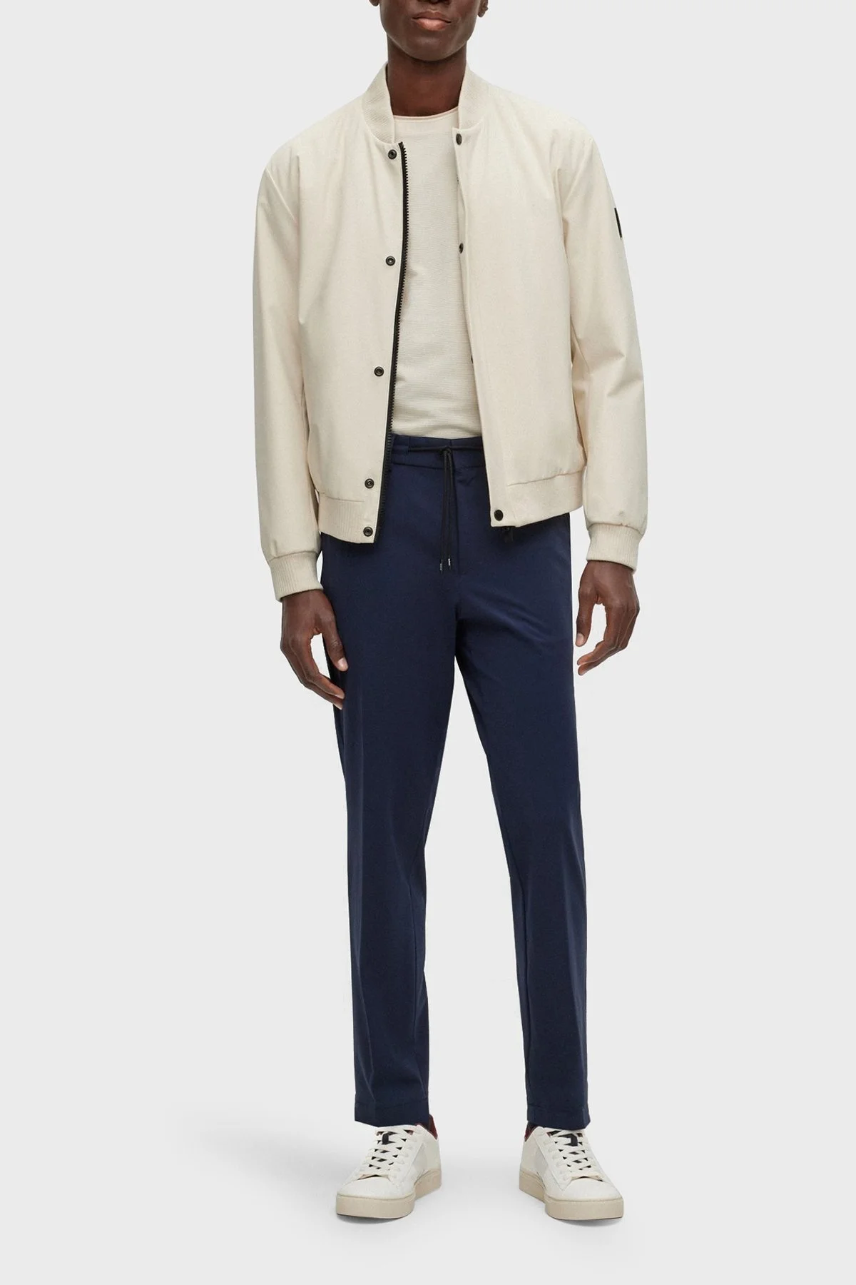 Boss Belden Bağlamalı Normal Bel Düz Paça Slim Fit Erkek Pantolon 50494614 404 KOYU MAVİ - 2