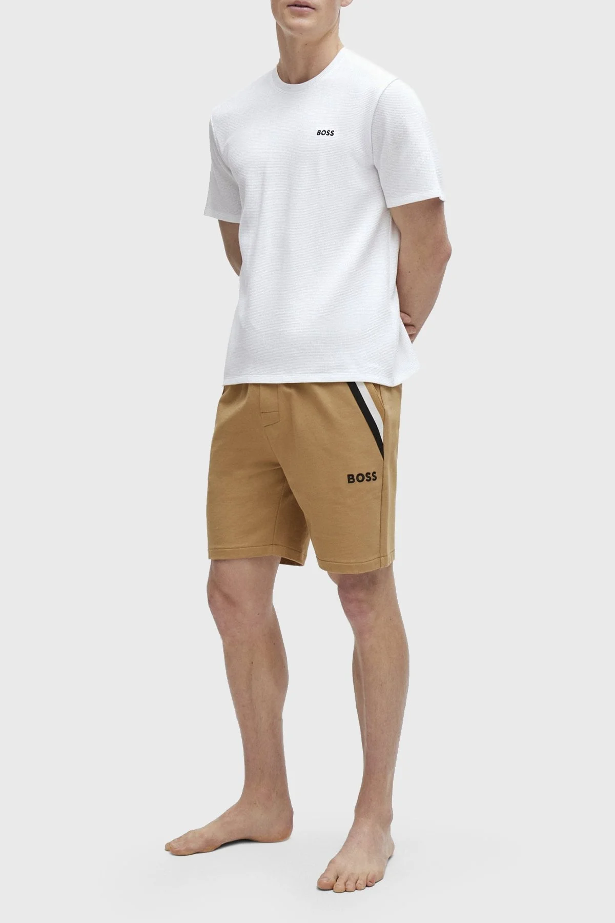 Boss Belden Bağlamalı Pamuklu Regular Fit Cepli Erkek Short 50516134 260 KAHVE - 2