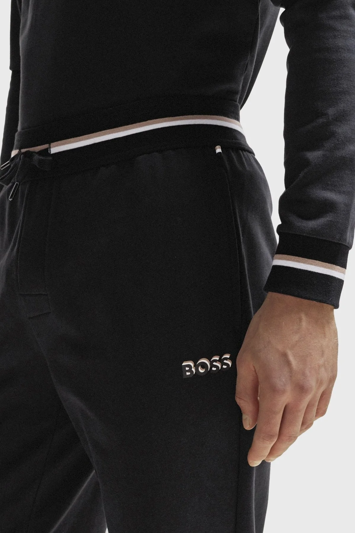 Boss Belden Bağlamalı Pamuklu Regular Fit Erkek Pantolon 50510852 001 SİYAH - 9