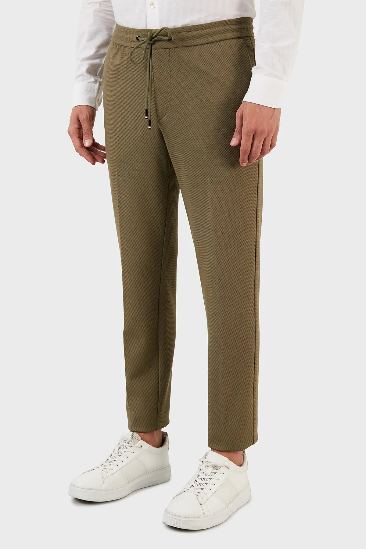 Boss Belden Bağlamalı Slim Fit Chino Erkek Pantolon 50478223 377 YEŞİL - 3