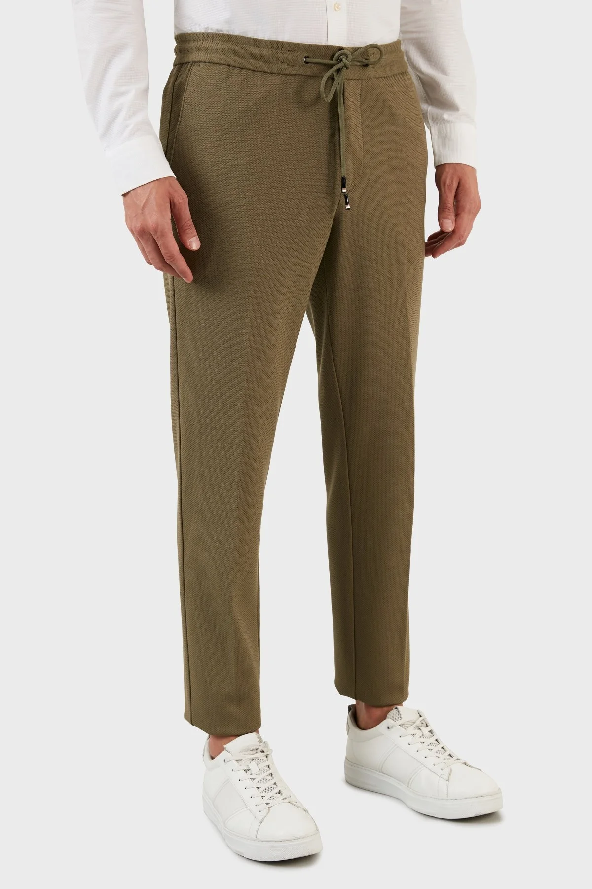 Boss Belden Bağlamalı Slim Fit Chino Erkek Pantolon 50478223 377 YEŞİL - 4