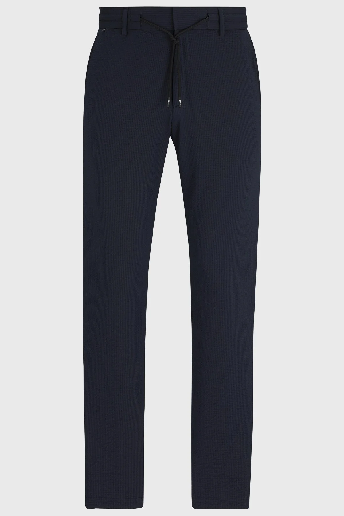 Boss Belden Bağlamalı Streç Gofre Kumaştan Slim Fit Erkek Pantolon 50514608 404 LACİVERT - 5