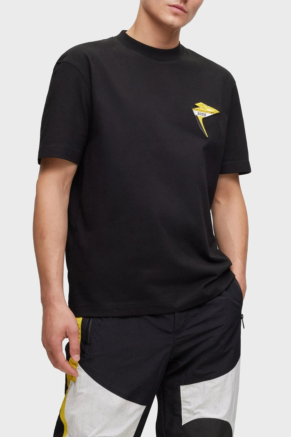 Boss Bisiklet Yaka Pamuklu Regular Fit Erkek T Shirt 50498409 001 SİYAH - 1