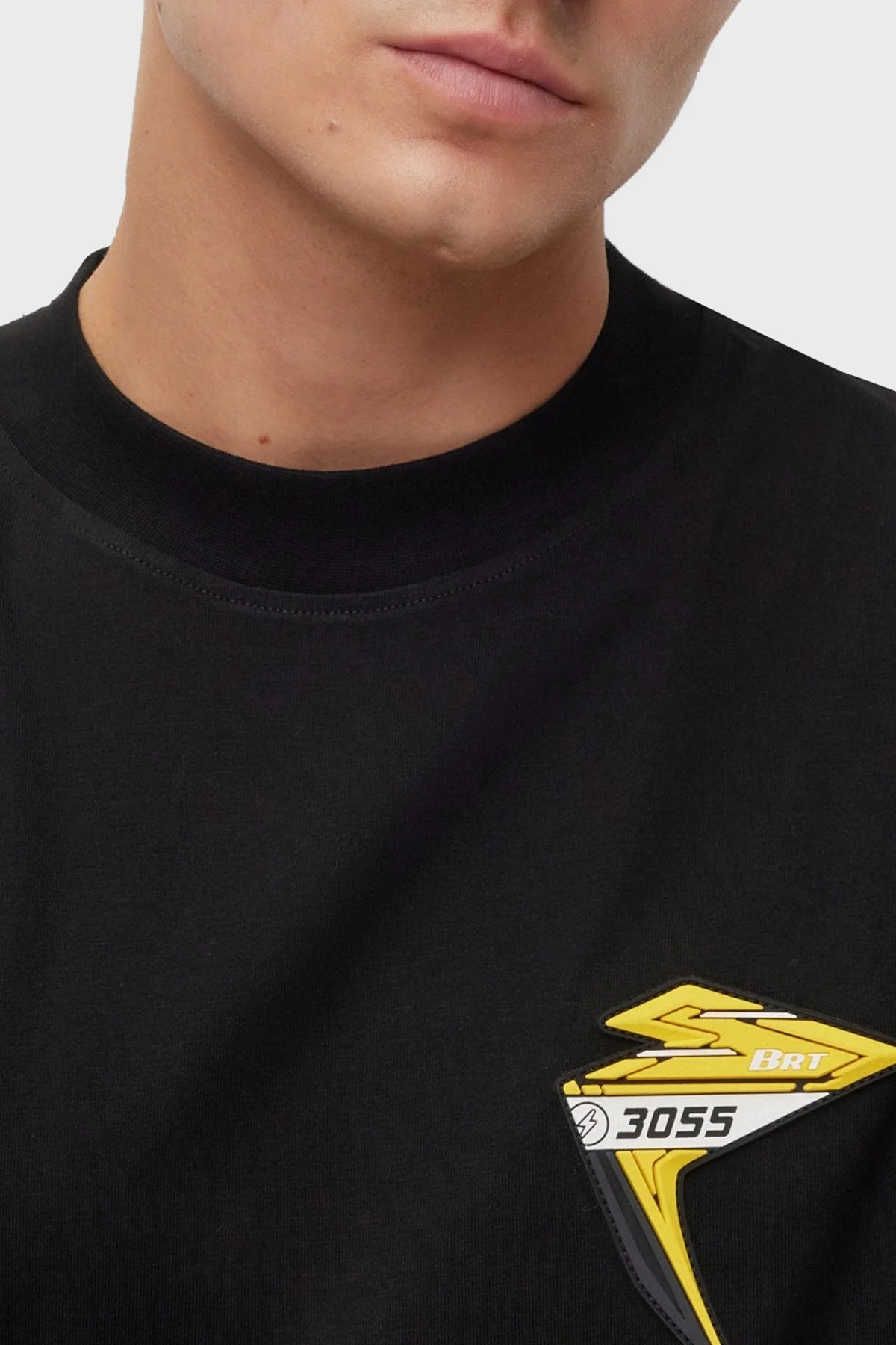 Boss Bisiklet Yaka Pamuklu Regular Fit Erkek T Shirt 50498409 001 SİYAH - 2